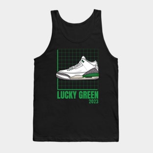 AJ 3 Retro Lucky Green Sneaker Tank Top